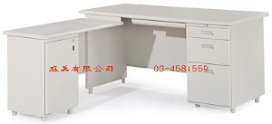 1-10L型辦公桌(附開門式側邊桌)W150xD70xH
